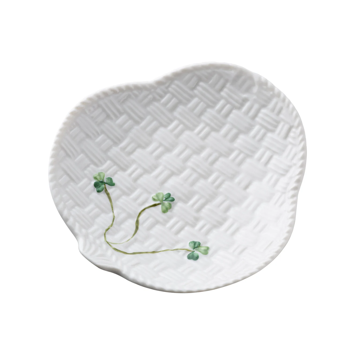 Belleek Shamrock Tapas Plate Set of