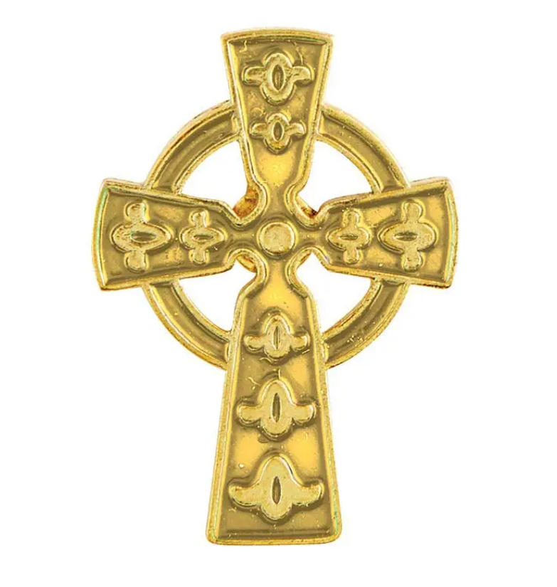 Gold Celtic Cross Lapel Pin | THE KERRY COTTAGE