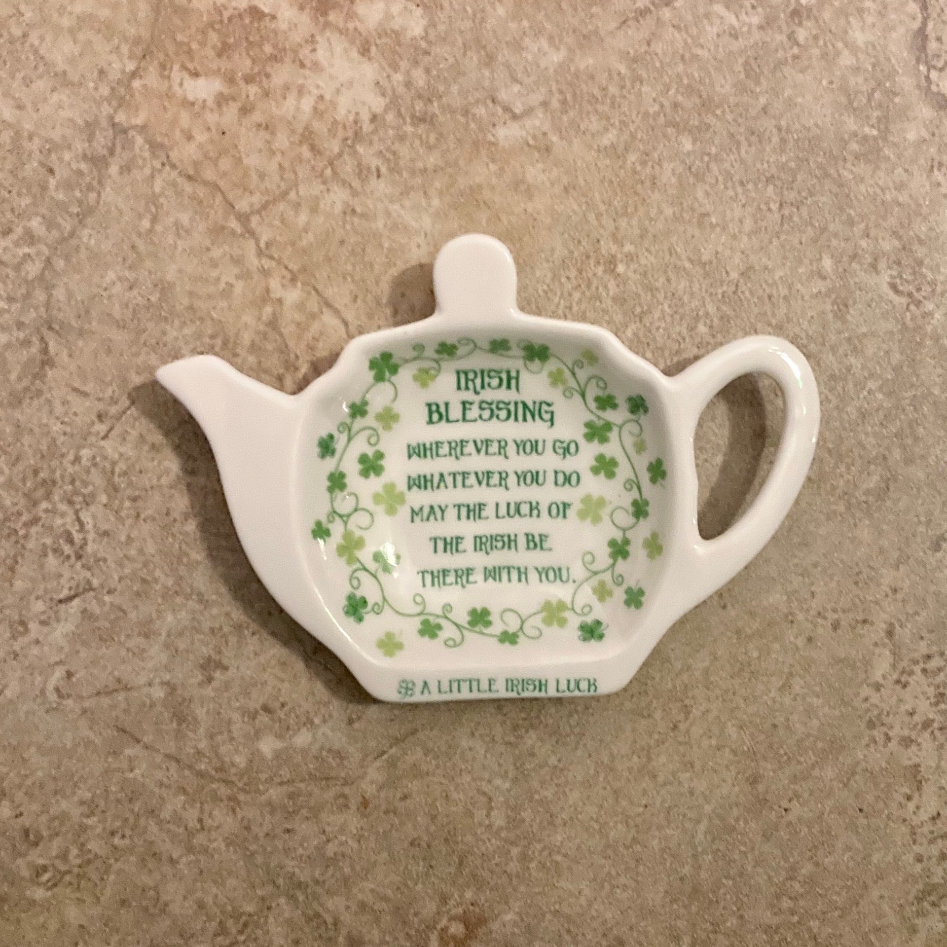 Irish Blessing Tea Bag Holder THE KERRY COTTAGE