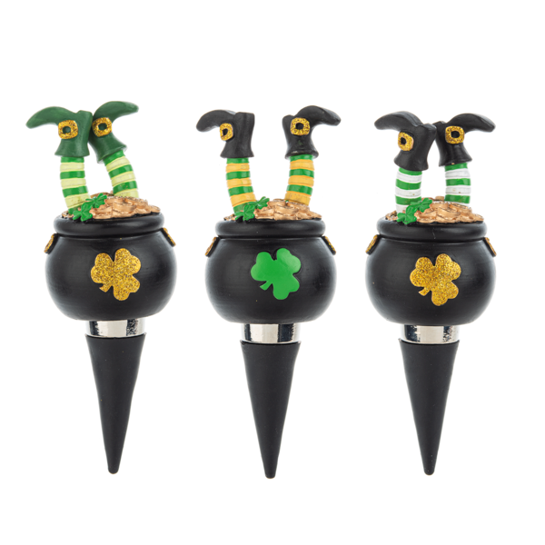 Wiggle Legs Irish Leprechaun Bottle Stopper THE KERRY COTTAGE